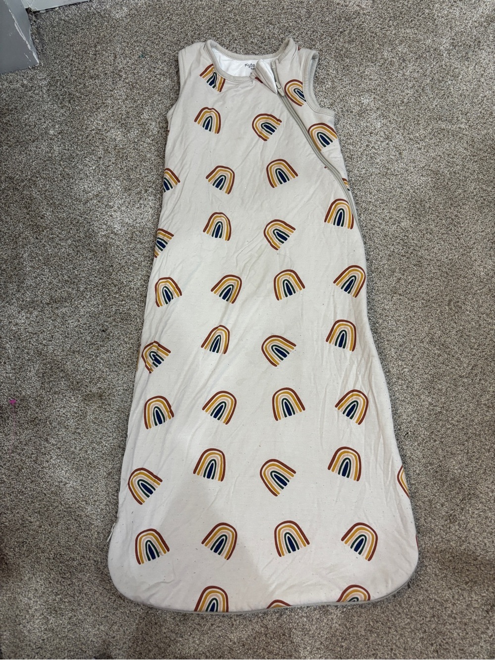 Kyte Baby 1.0 TOG Sleep Sack Sleeping Bag Rust Rainbow on Oat Medium